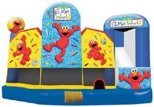 Large Elmo 5 in 1 3D Combo Bounce House w/slide Large Elmo 5 in 1 3D Combo Bounce House w/slide