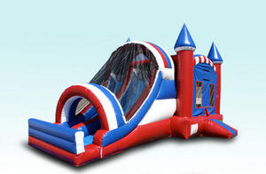 Large Dual Lane All American Bouncehouse 5 in 1 Combo (Dry) Large Dual Lane All American Bouncehouse 5 in 1 Combo (Dry)