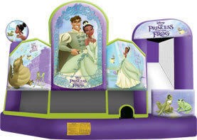 Large Princess & The Frog 5 in 1 3D Combo Bouncehouse w/slide Large Princess & The Frog 5 in 1 3D Combo Bouncehouse w/slide