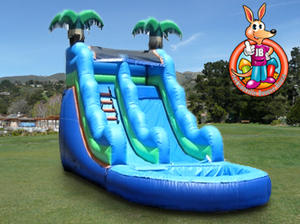 19' Ft. Large Tropical Waterslide 19' Ft. Large Tropical Waterslide